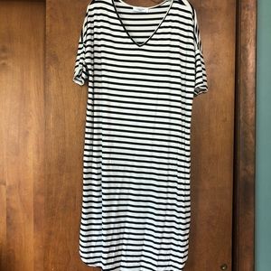 Striped Midi Dress